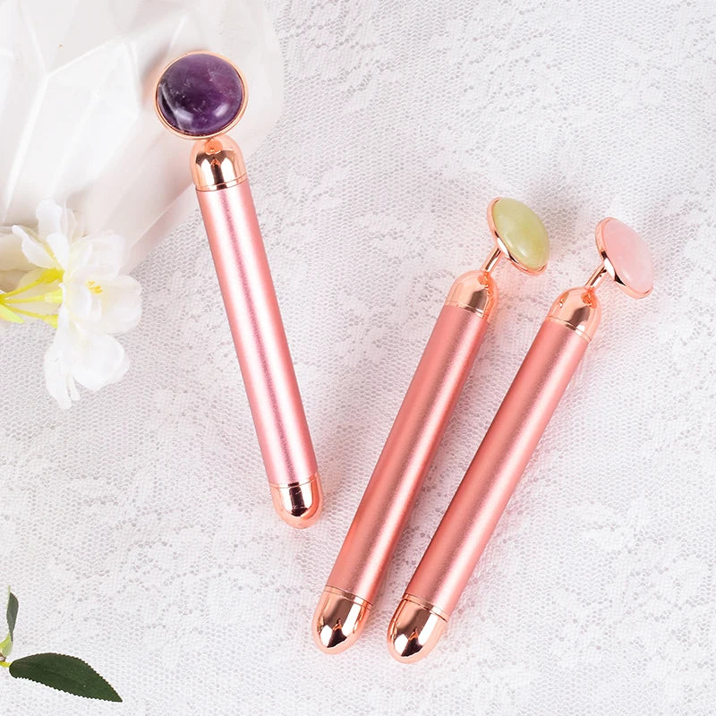 Amethyst Stone Electric Facial Roller