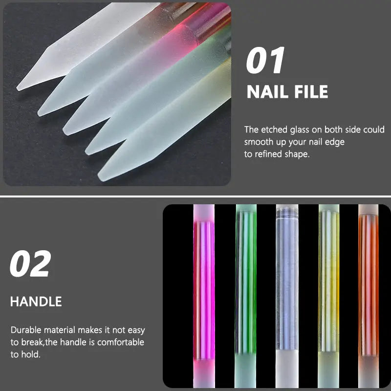 Glass Cuticle Pusher Stick