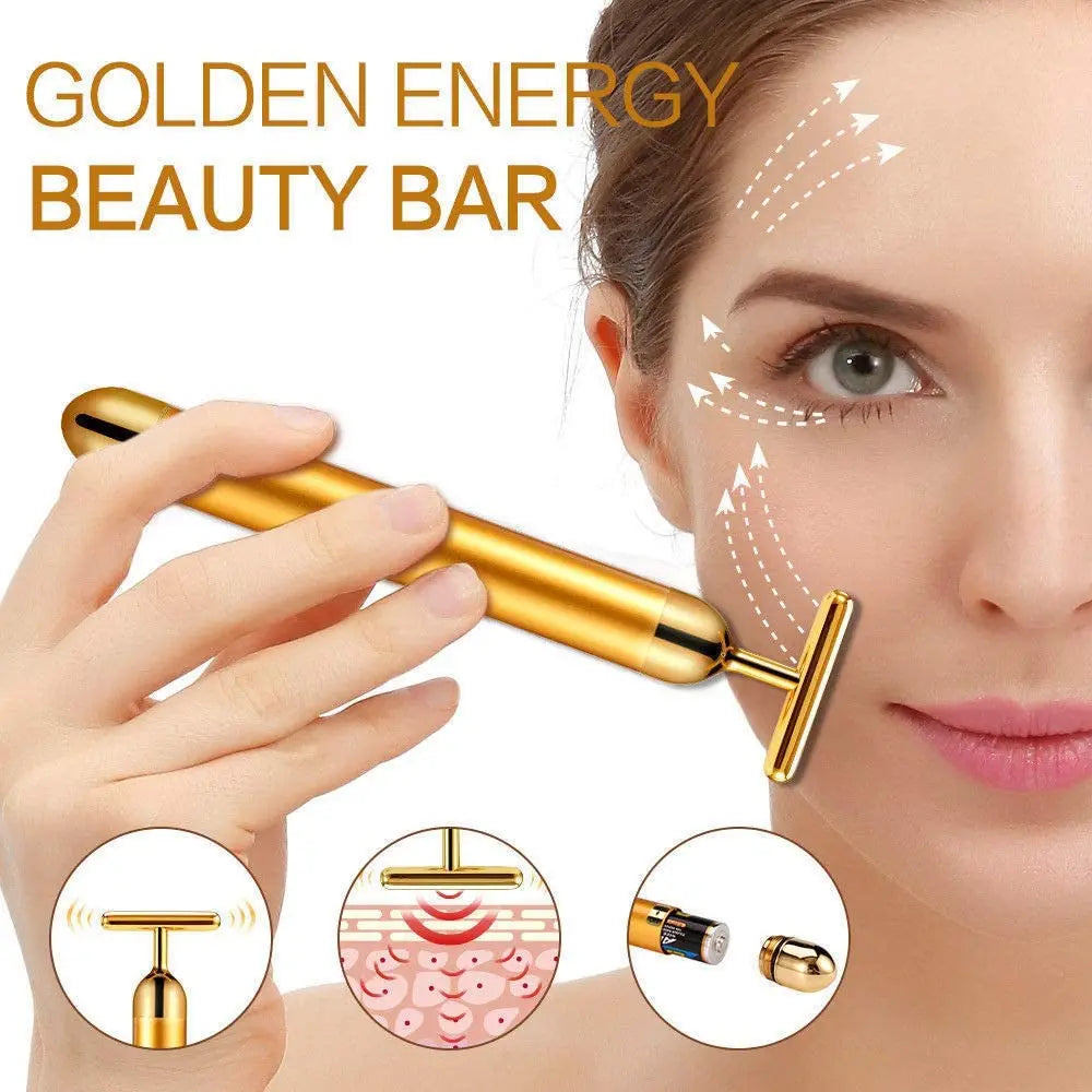24K Gold Facial Massage Energy Bar