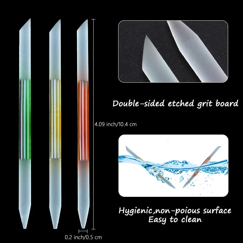 Glass Cuticle Pusher Stick