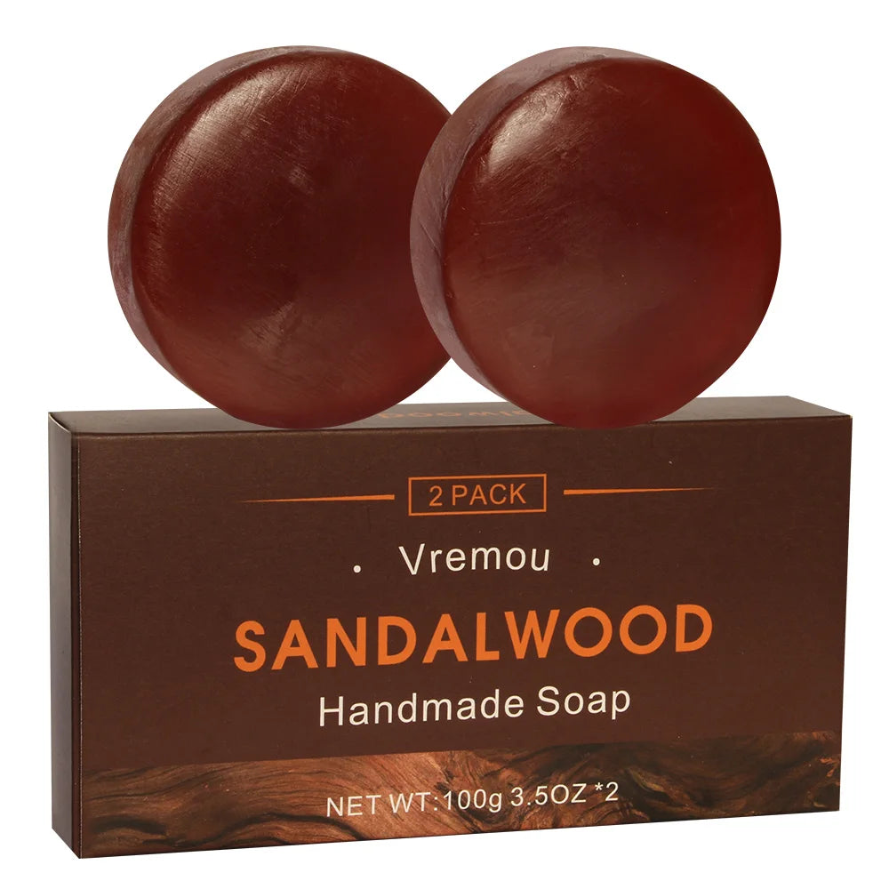 Handmade Essential Oil Soap Set - Sandalwood & Agarwood (2-Pack)
