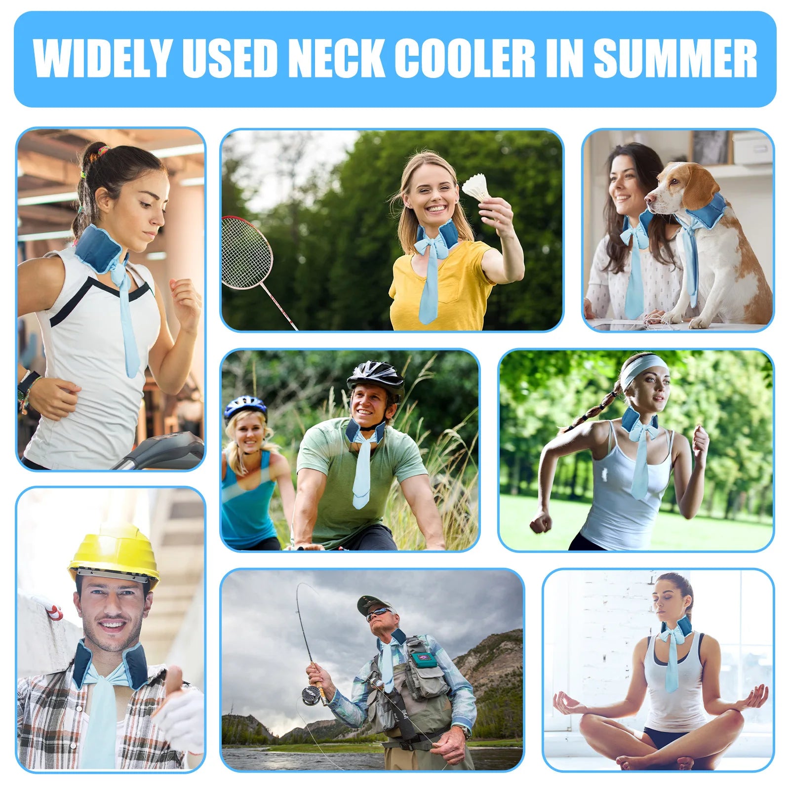 Reusable Cooling Neck Scarf (35×9cm)