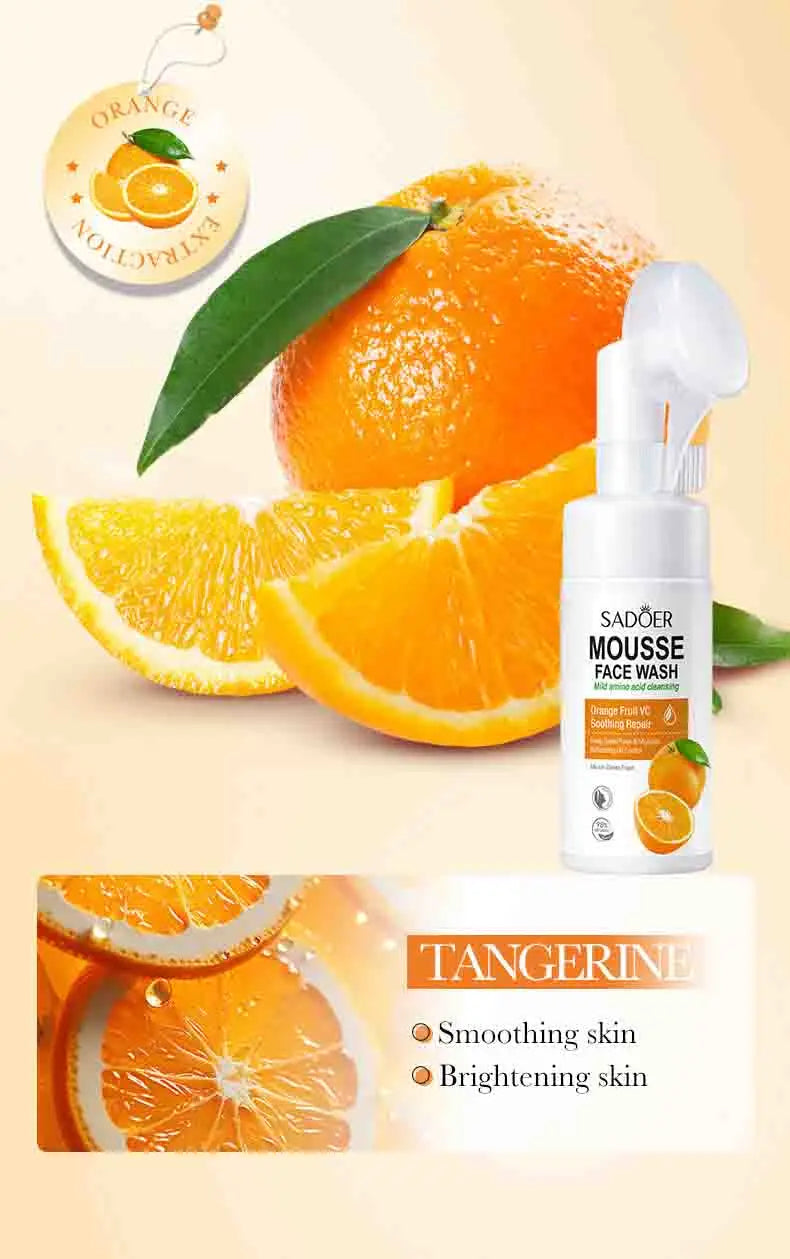 Fruit Infusion Facial Cleansing Mousse - Hydrating & Gentle Massage Foam