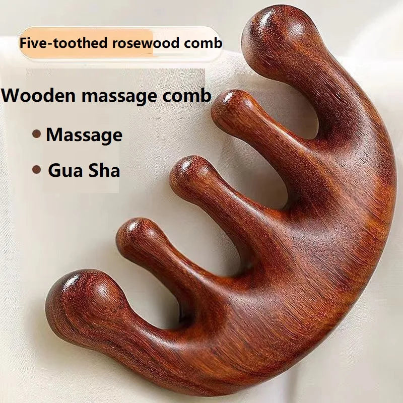 Wooden Scalp Massage Comb (Small)