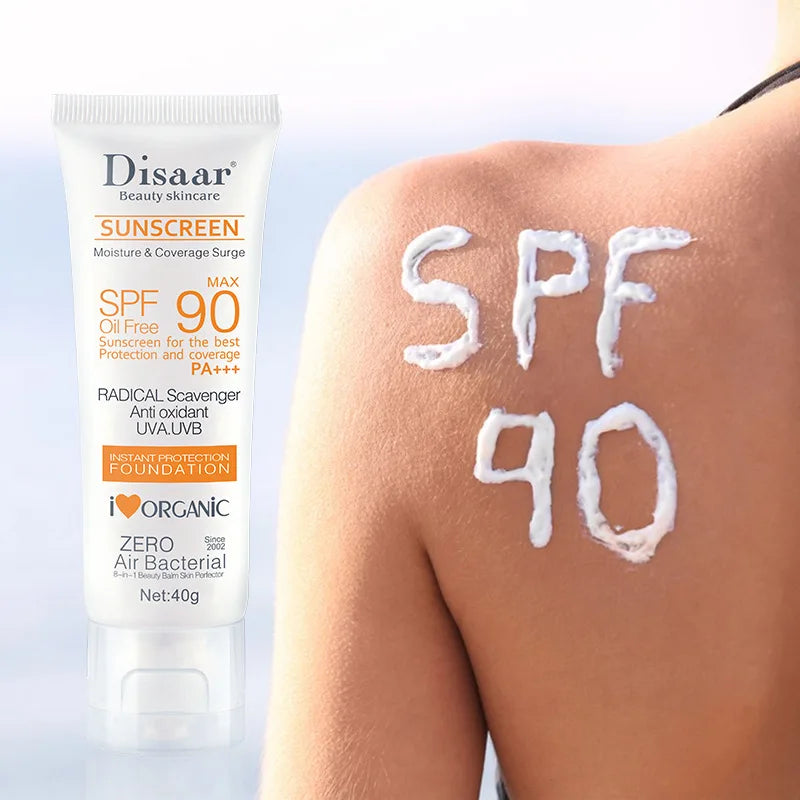 SPF 90+ Waterproof Sunscreen - Face & Body UV Protection
