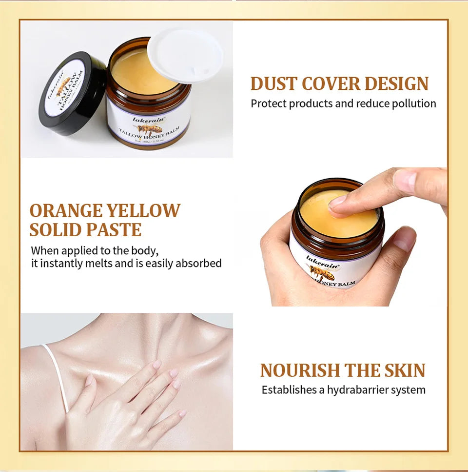 Tallow Honey Balm - Nourishing Cream for Dry & Itchy Skin