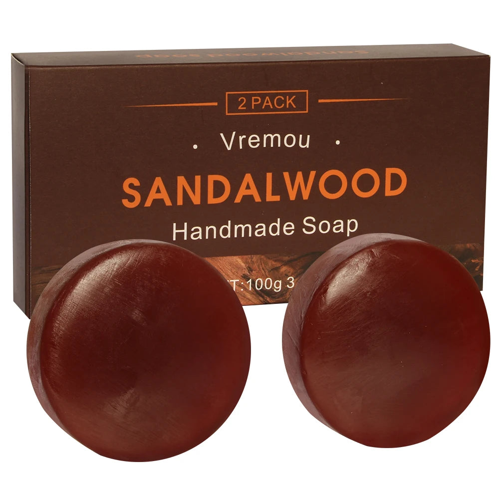 Handmade Essential Oil Soap Set - Sandalwood & Agarwood (2-Pack)
