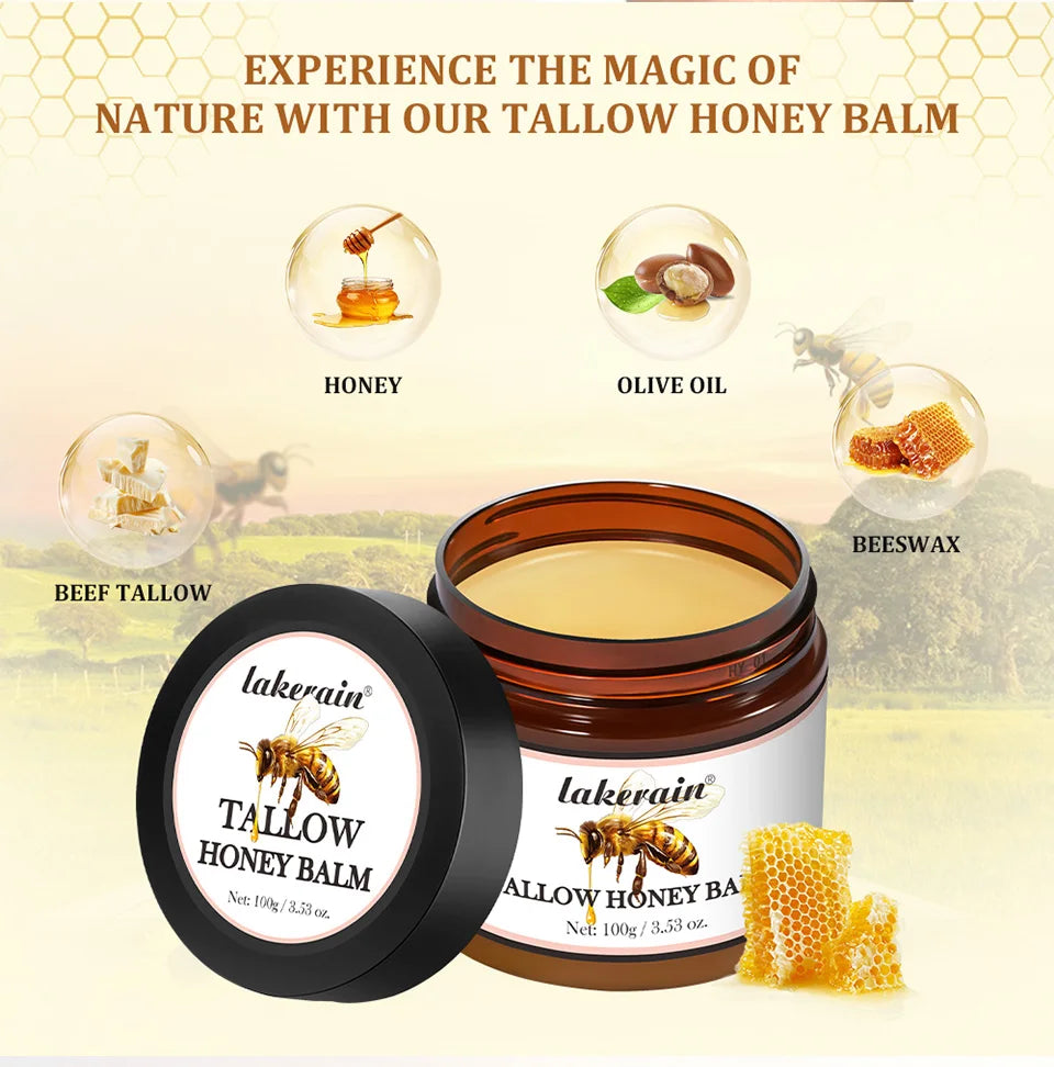 Tallow Honey Balm - Nourishing Cream for Dry & Itchy Skin