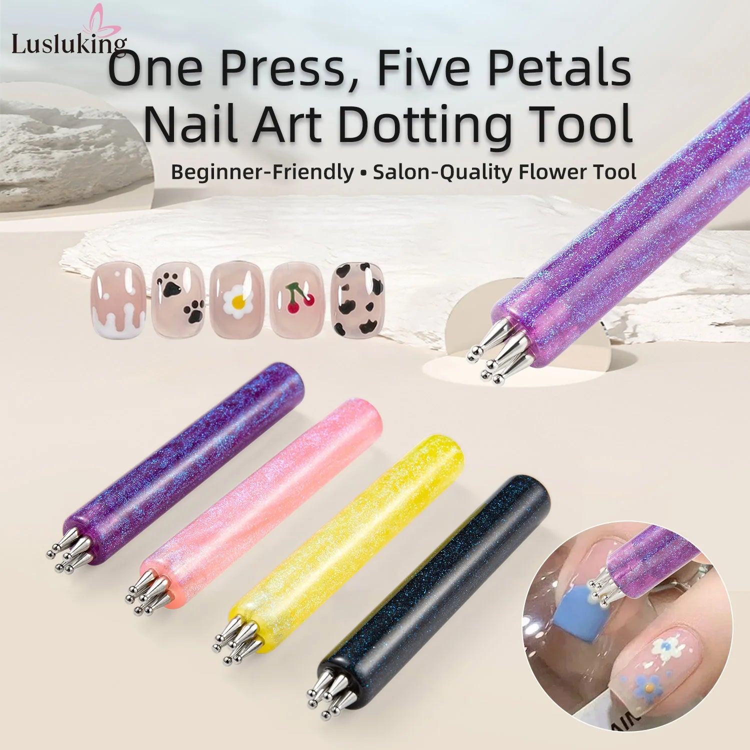 5 Petal Nail Art Dotting Tool (1.8mm Tip)