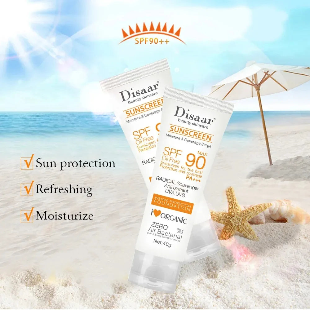 SPF 90+ Waterproof Sunscreen - Face & Body UV Protection