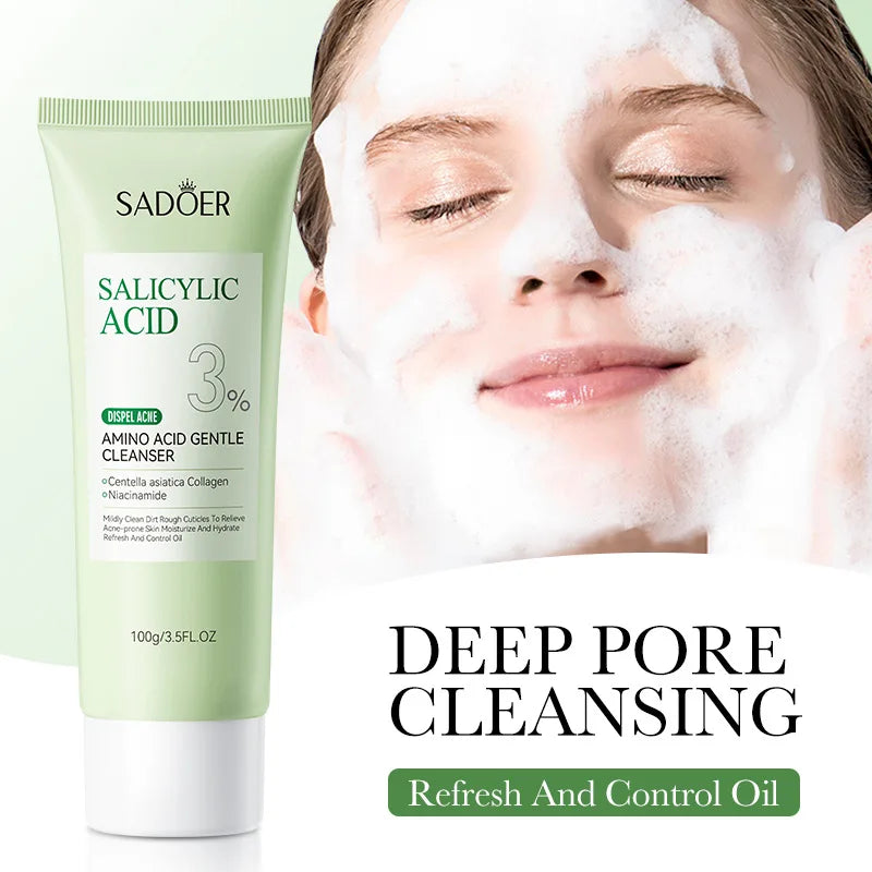 Salicylic Acid Facial Cleanser - Deep Cleansing Foam