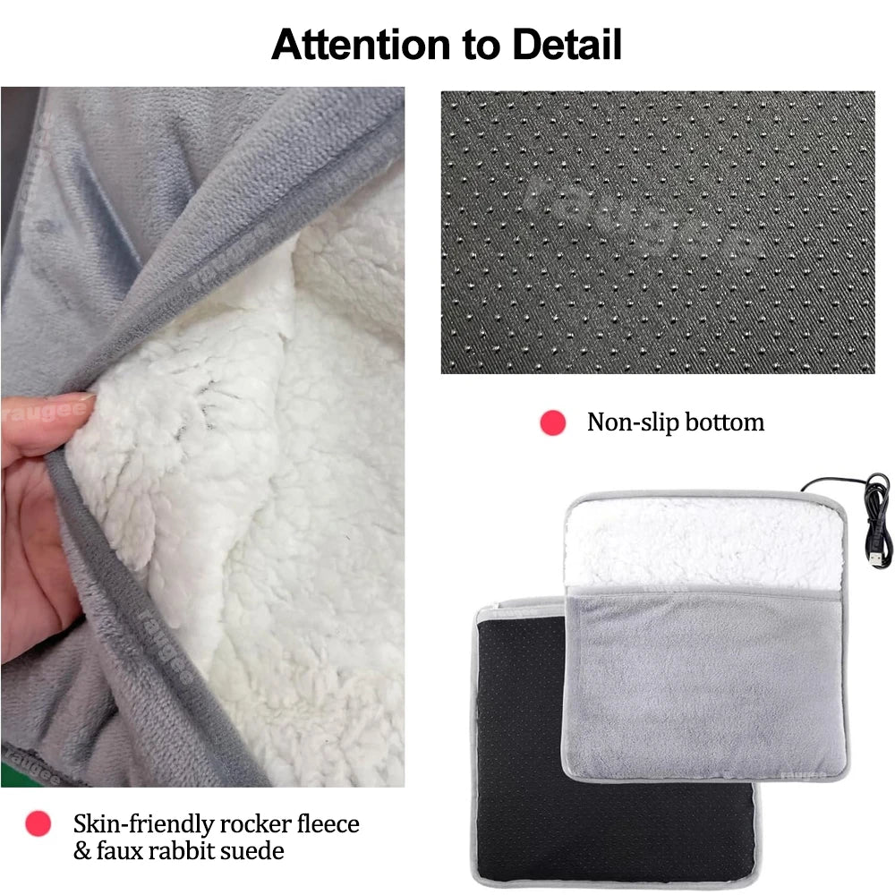 USB Plush Foot Heating Pad