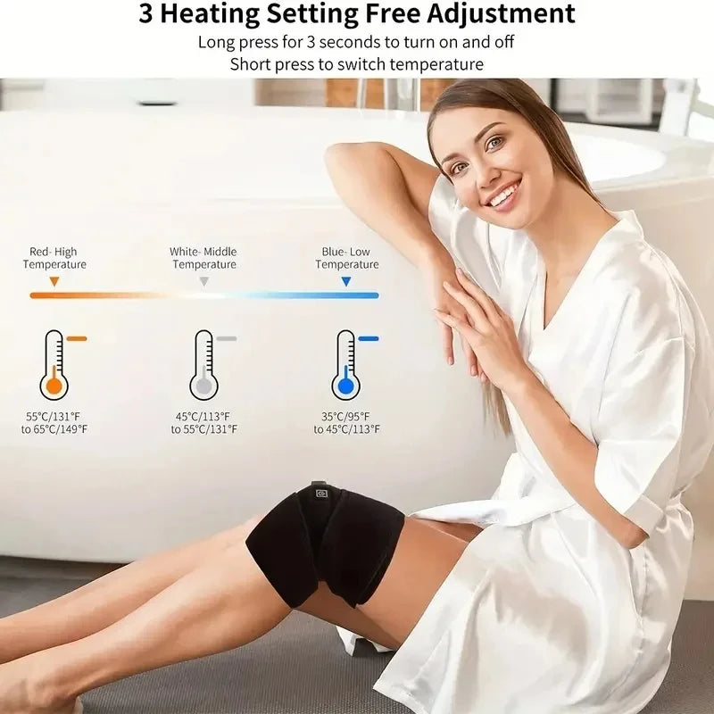 USB Heated Knee Wrap (3-Level Warmth)