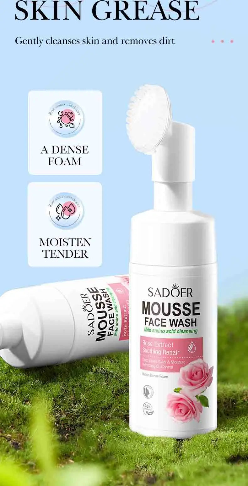 Fruit Infusion Facial Cleansing Mousse - Hydrating & Gentle Massage Foam