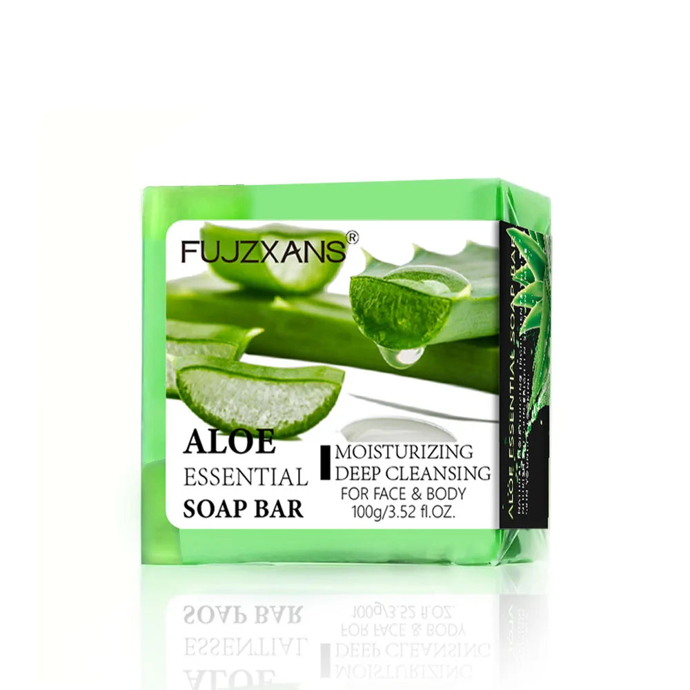 Aloe Vera Handmade Soap - Face & Body Moisturizing Cleansing Bar (100g)