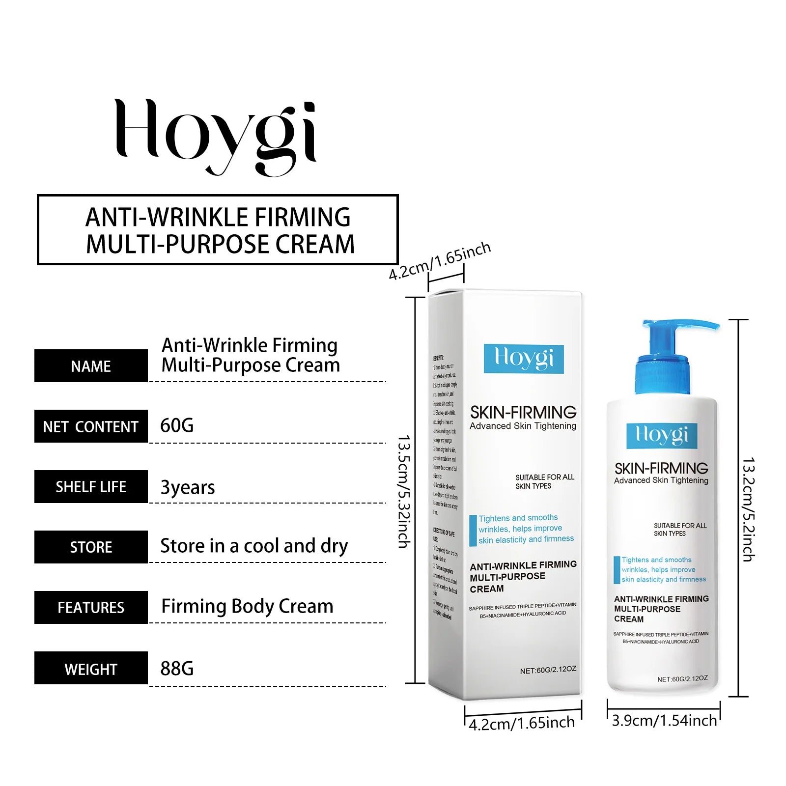 Body Firming Cream - Anti-Aging Lifting & Moisturizing Treatment (60g)