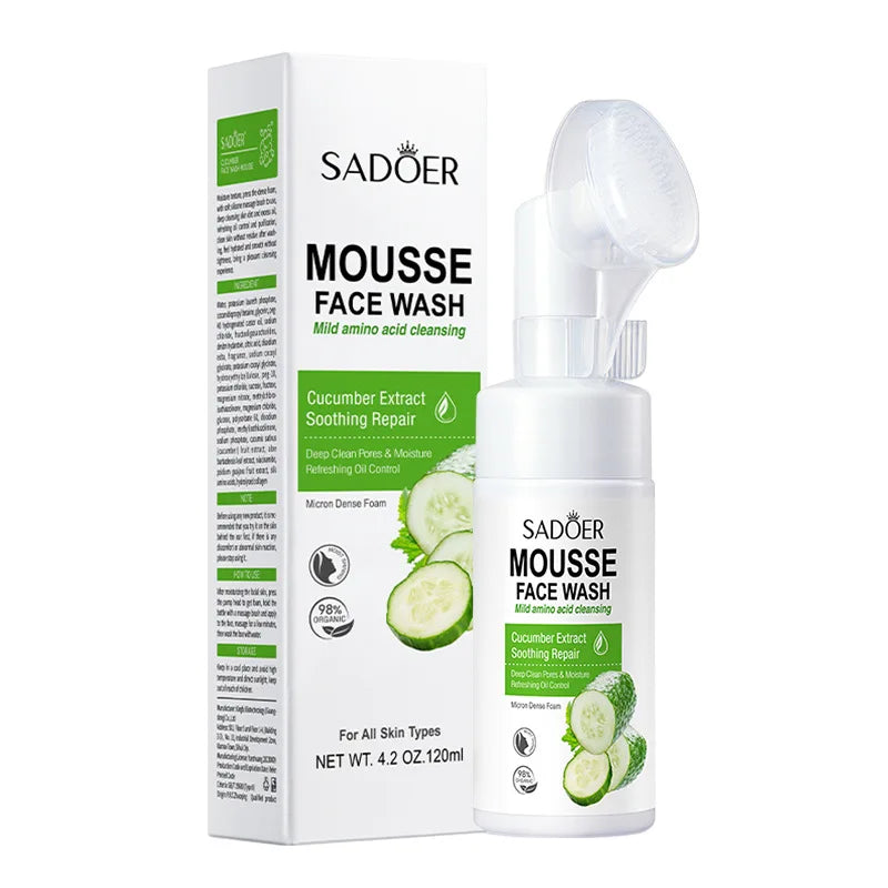 Fruit Infusion Facial Cleansing Mousse - Hydrating & Gentle Massage Foam