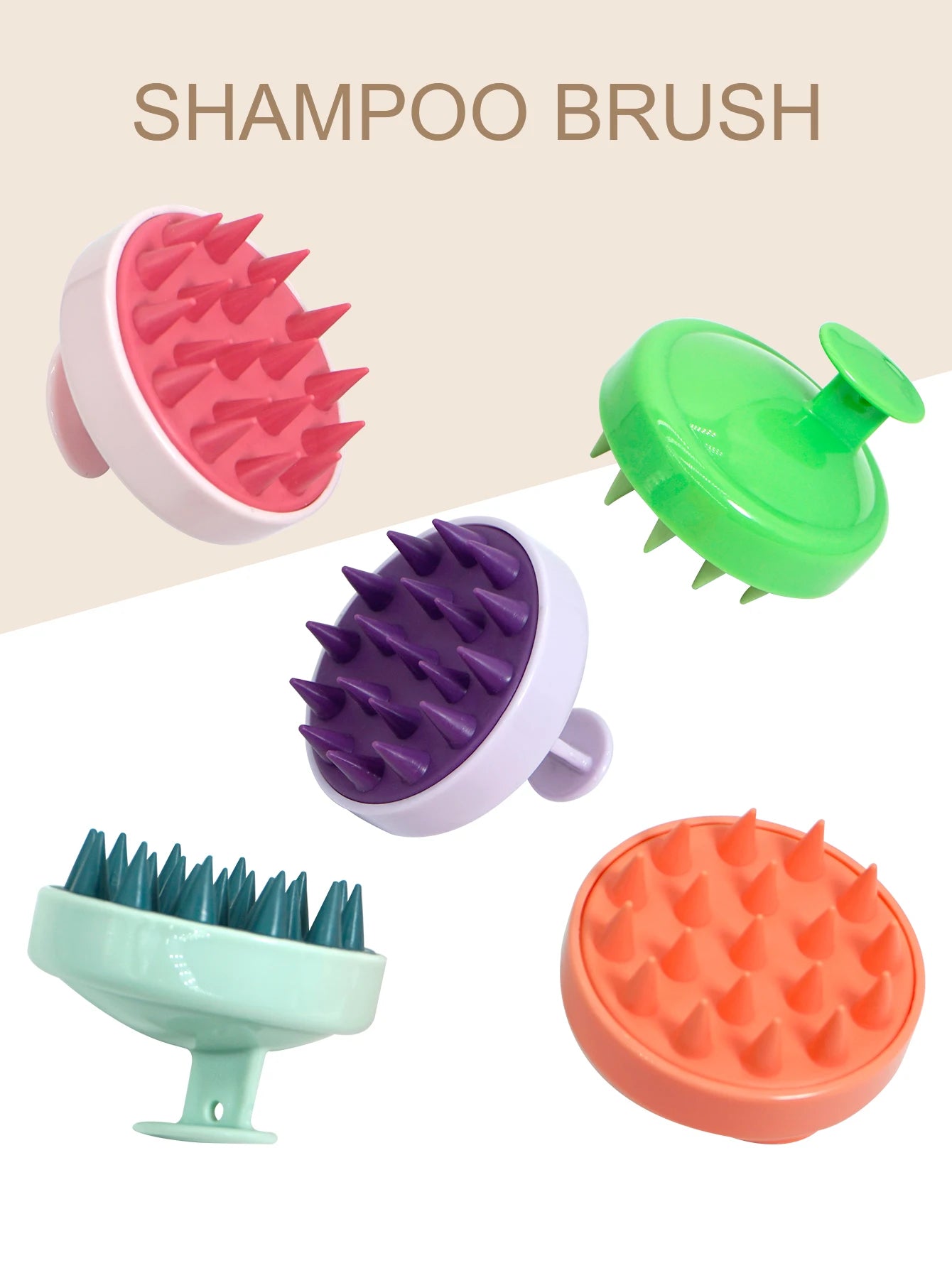 Silicone Scalp Shampoo Massage Brush