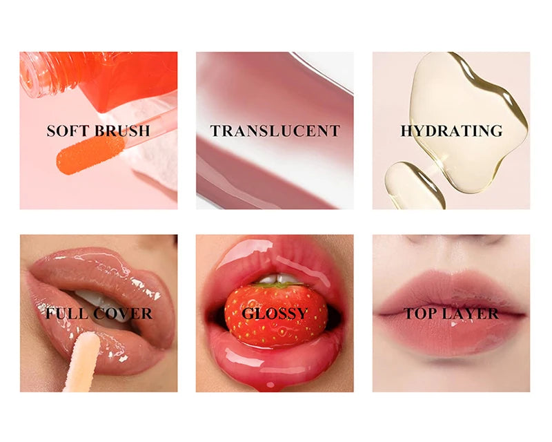 Honey Essence Lip Oil - Moisturizing Fruity Shimmer Gloss