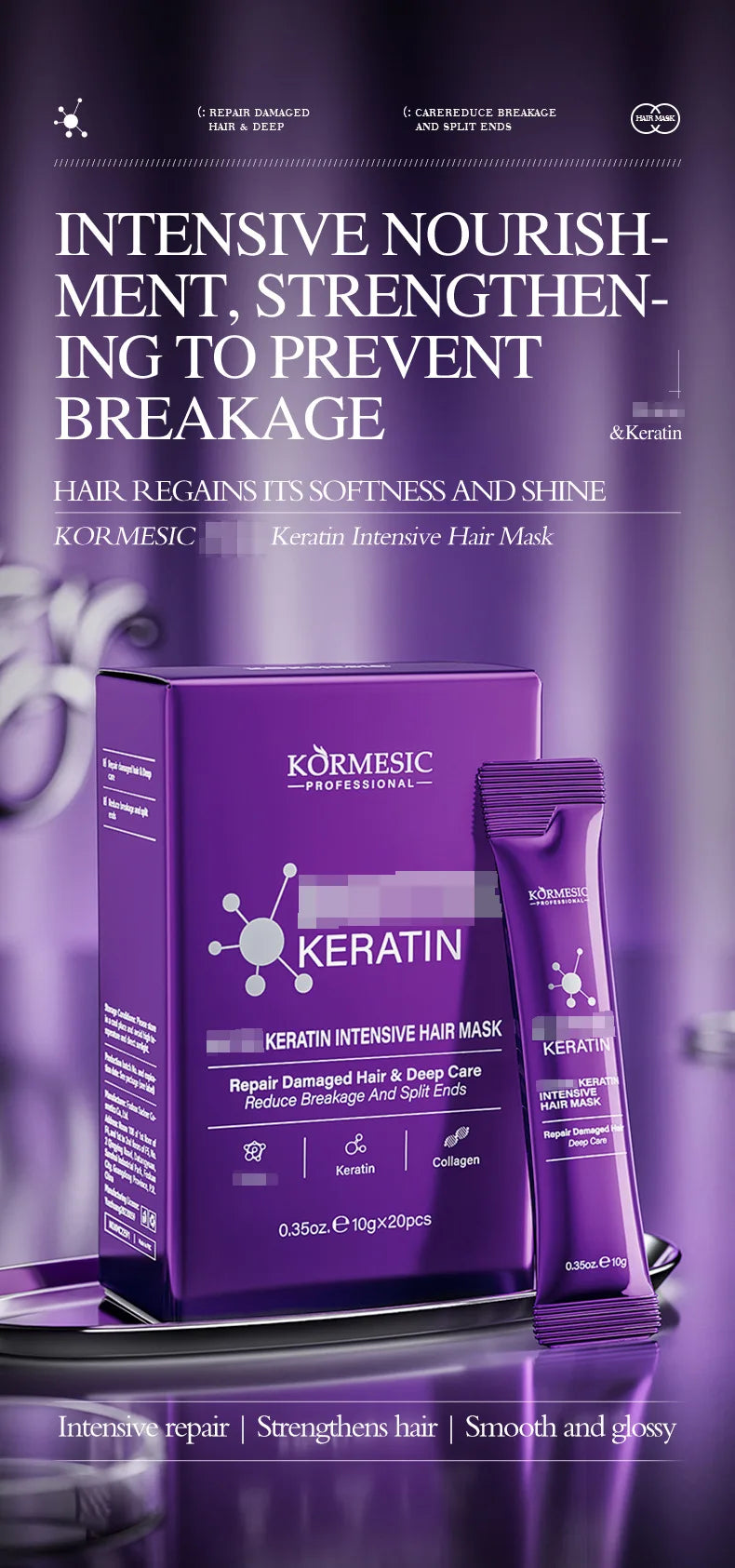 5-Second Magic Hair Mask Travel Pack - Portable Repair for On-the-Go