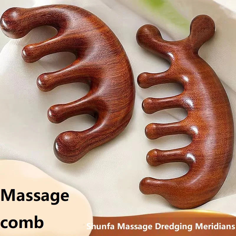 Wooden Scalp Massage Comb (Small)