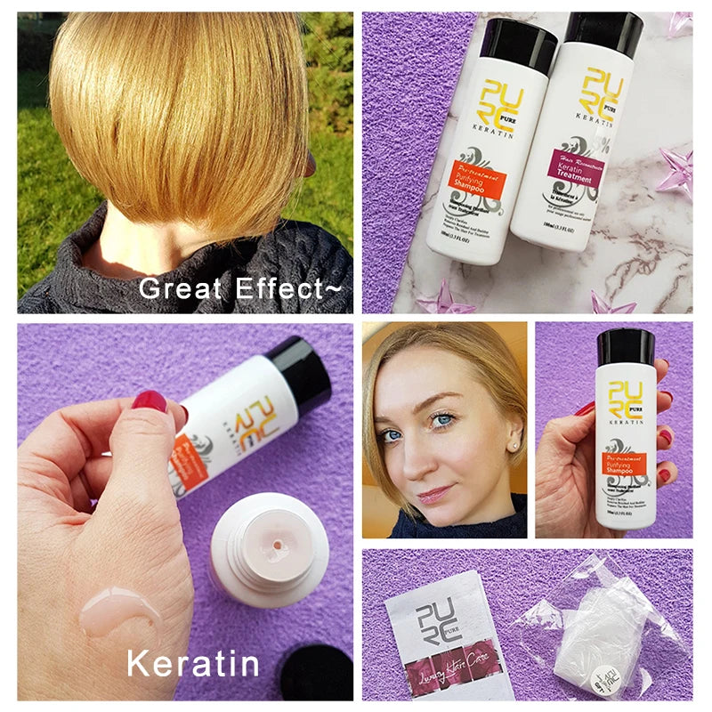 Professional Keratin Shampoo & Conditioner - Smoothing & Damage Repair