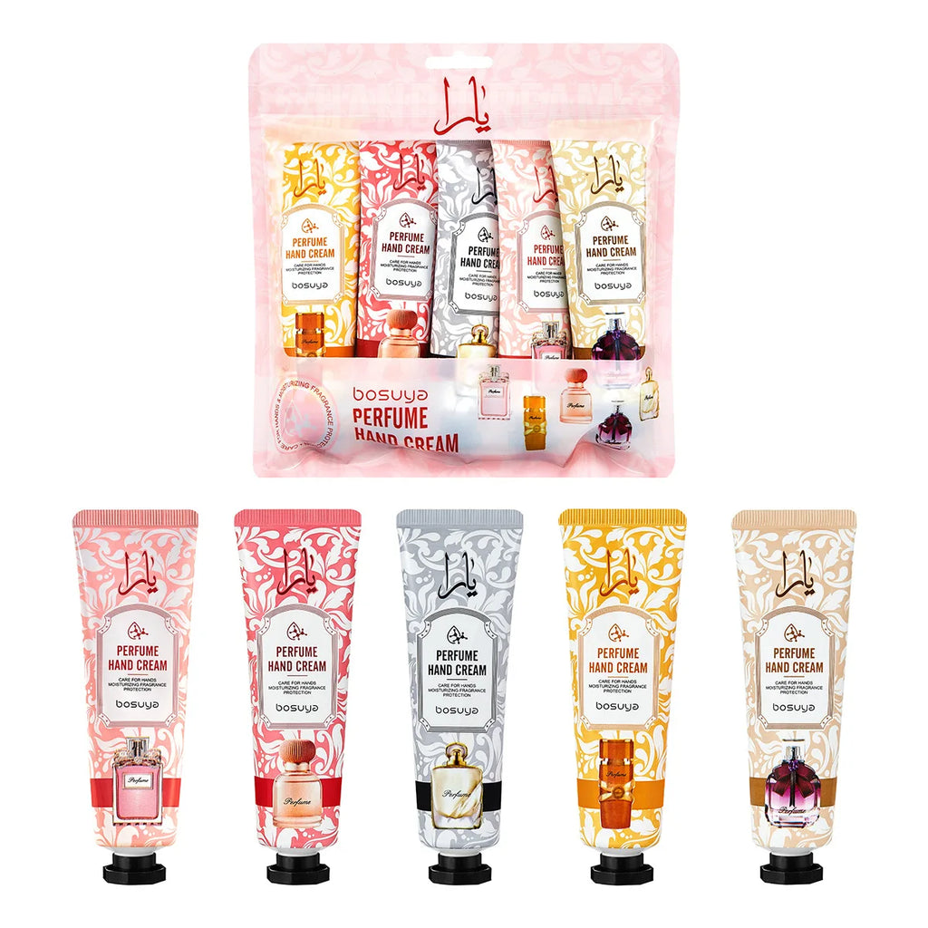 Perfume Hand Cream Set - Moisturizing & Nourishing (5-Pack)