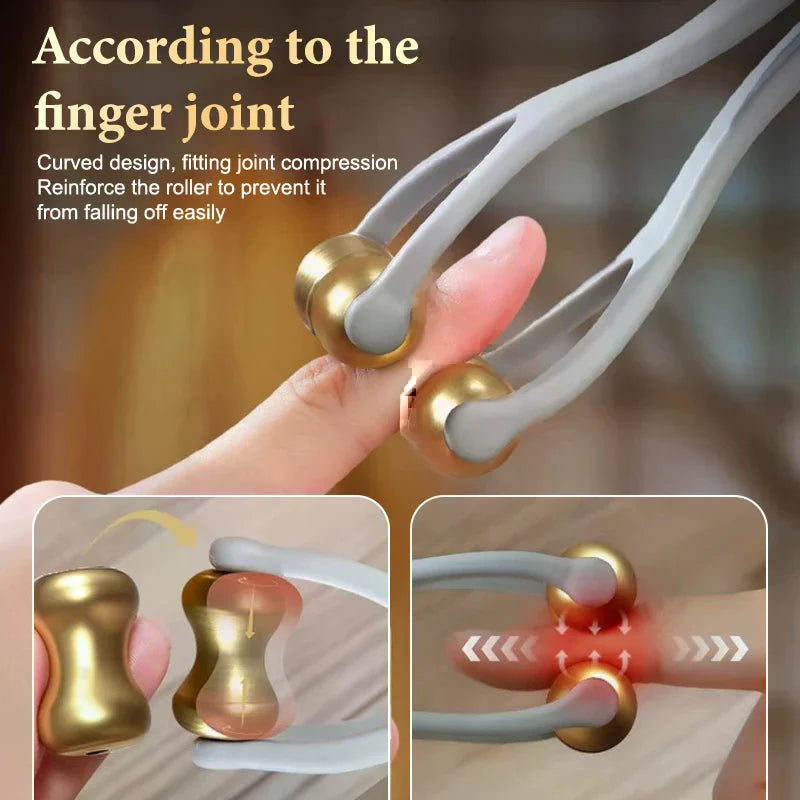 Dual-Row Finger Massage Roller
