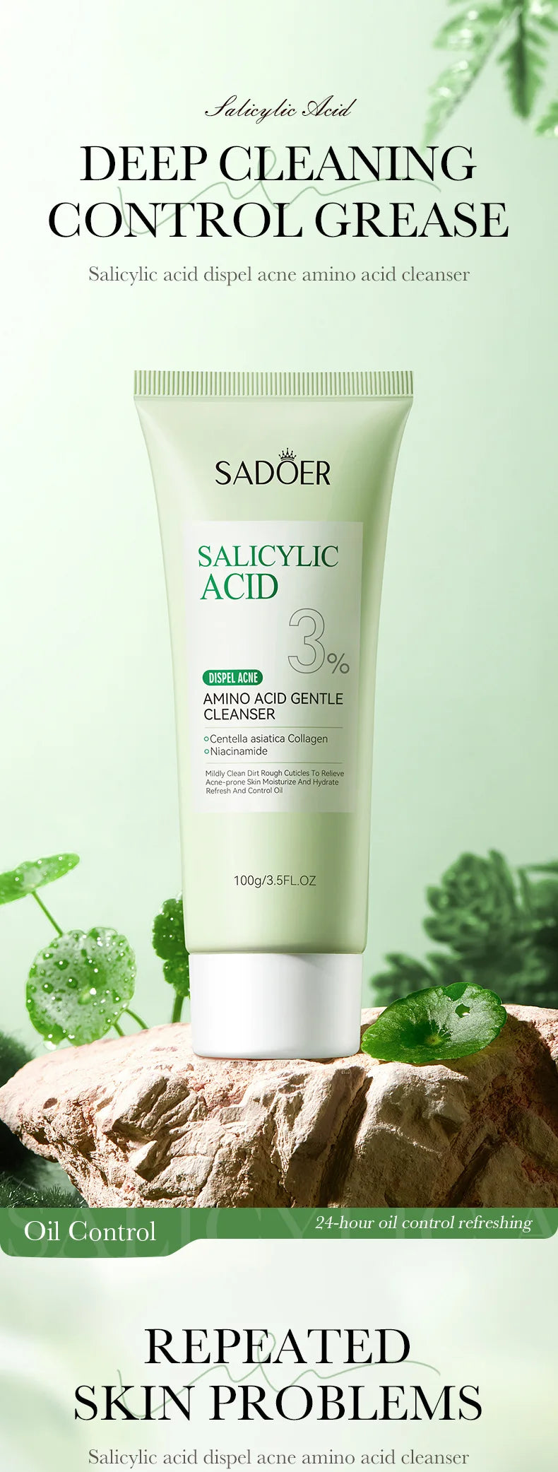 Salicylic Acid Facial Cleanser - Deep Cleansing Foam