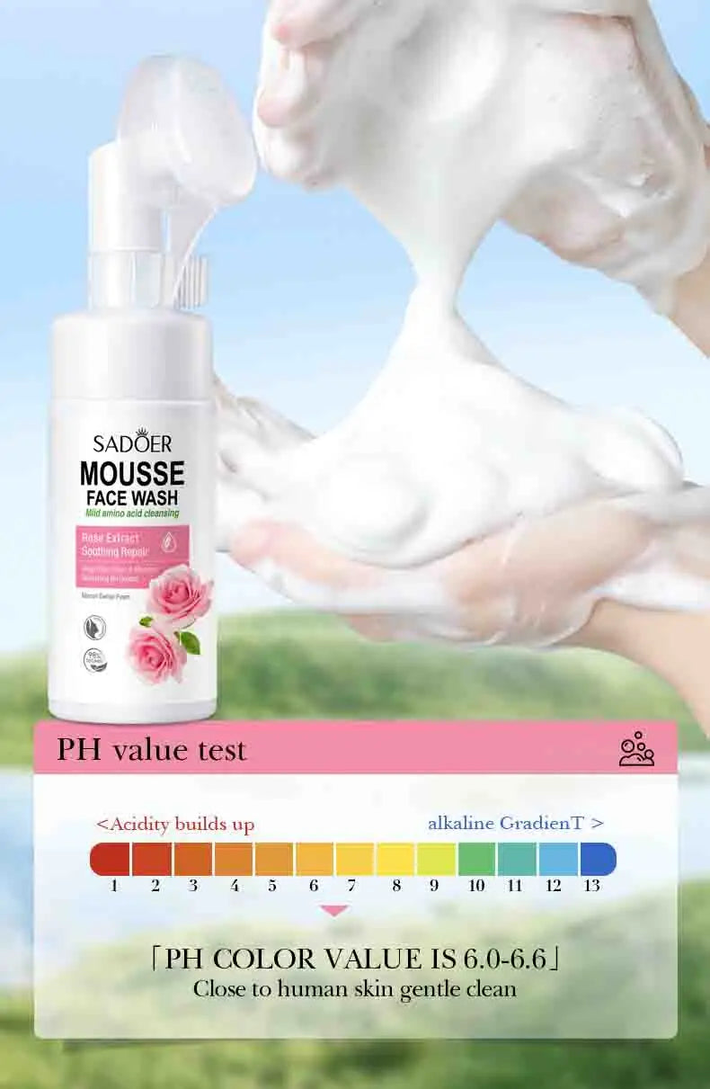 Fruit Infusion Facial Cleansing Mousse - Hydrating & Gentle Massage Foam