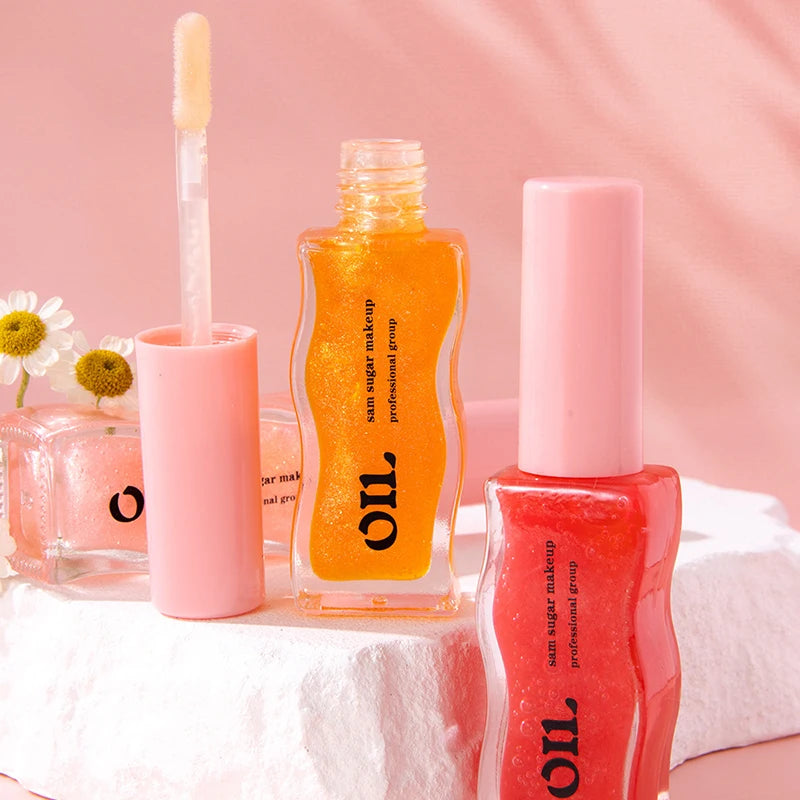 Honey Essence Lip Oil - Moisturizing Fruity Shimmer Gloss