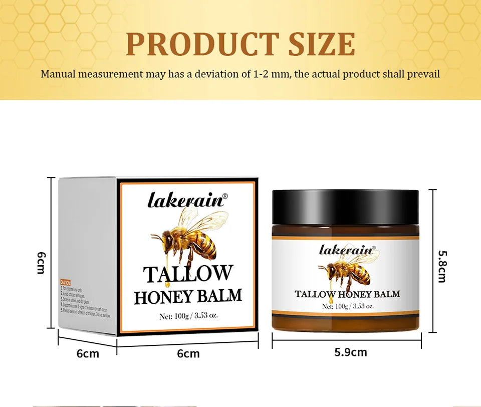Tallow Honey Balm - Nourishing Cream for Dry & Itchy Skin