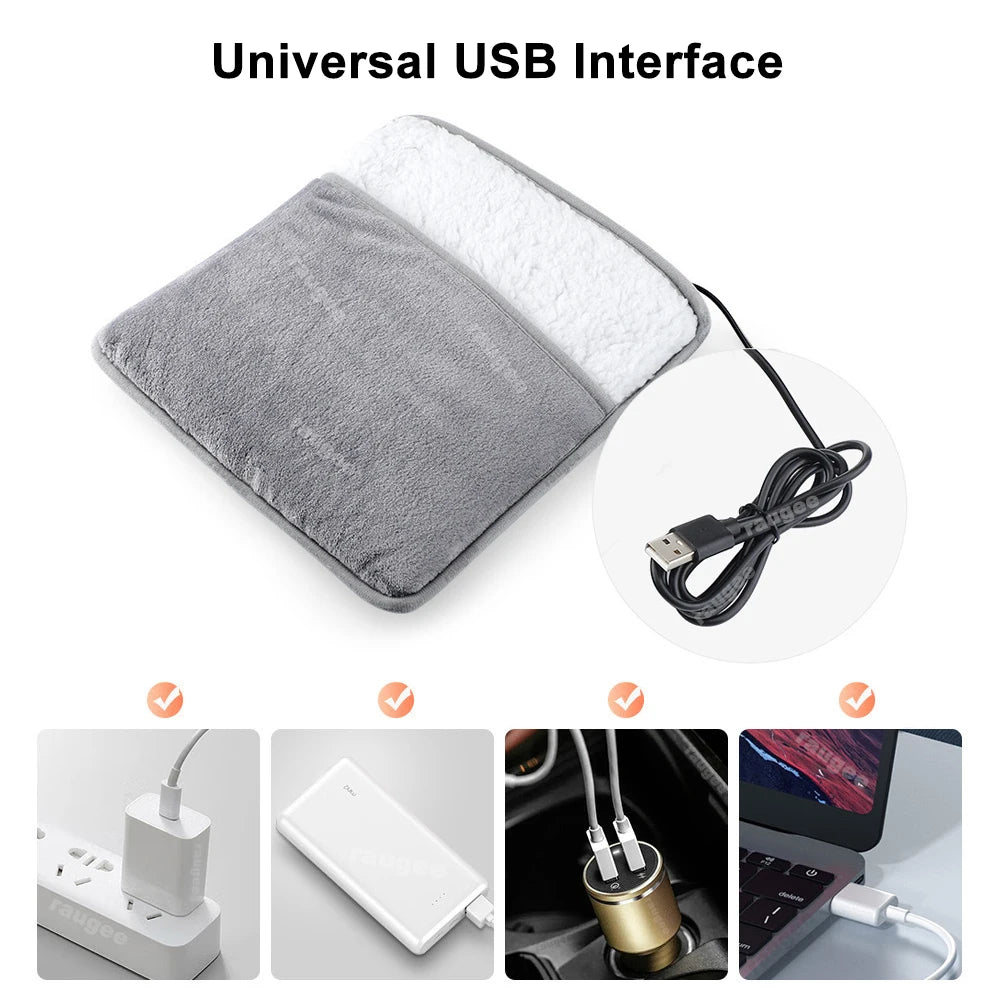 USB Plush Foot Heating Pad