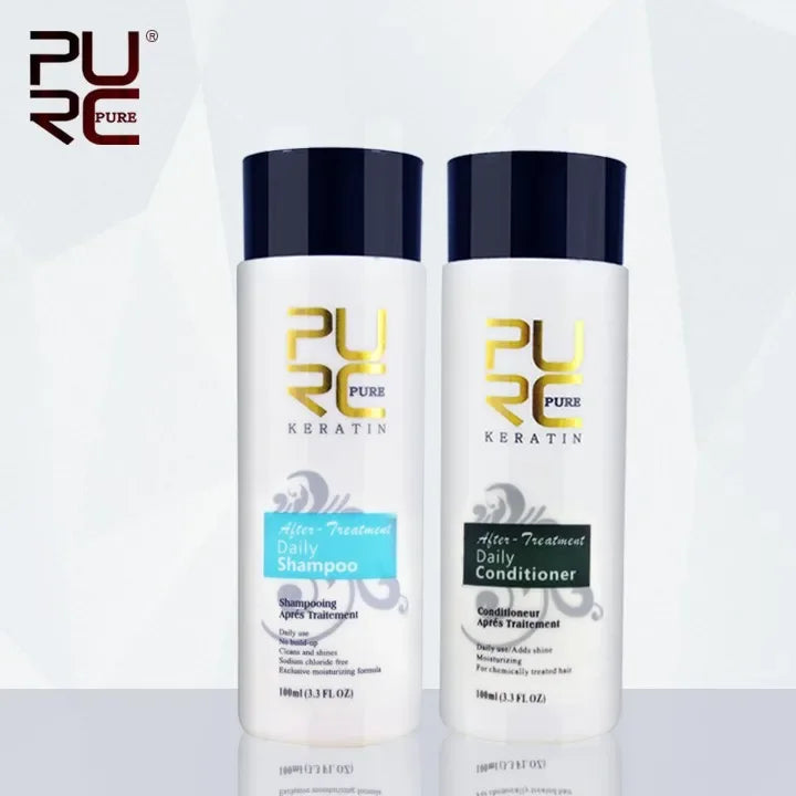 Professional Keratin Shampoo & Conditioner - Smoothing & Damage Repair