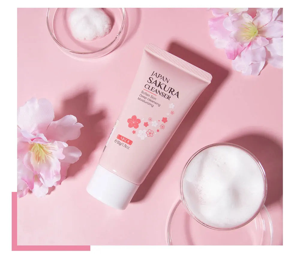 Sakura Whitening Facial Cleanser - Brightening Foam