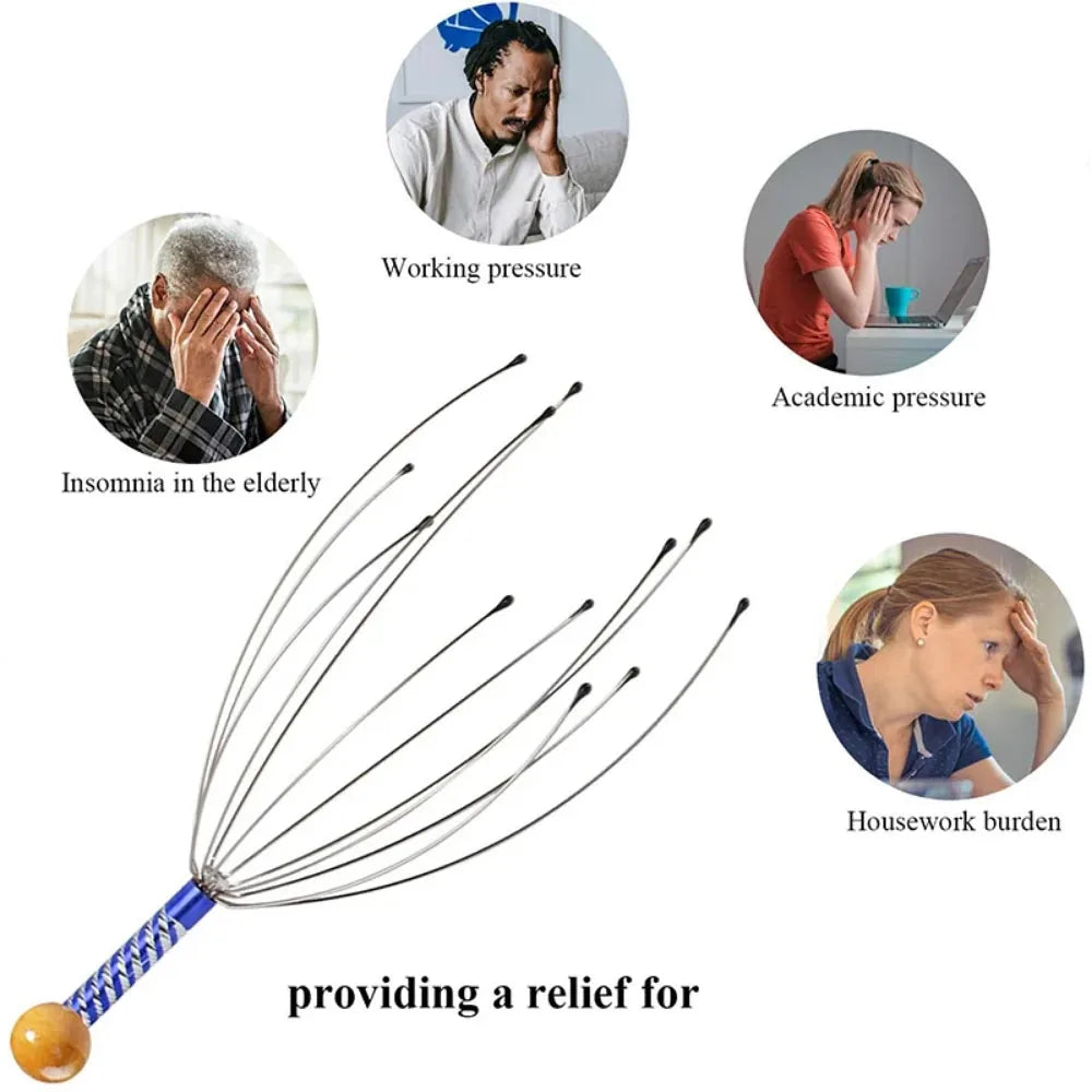 Stainless Steel Octopus Head Massager