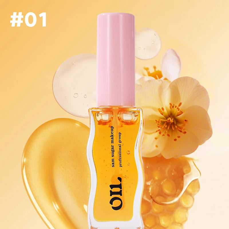 Honey Essence Lip Oil - Moisturizing Fruity Shimmer Gloss