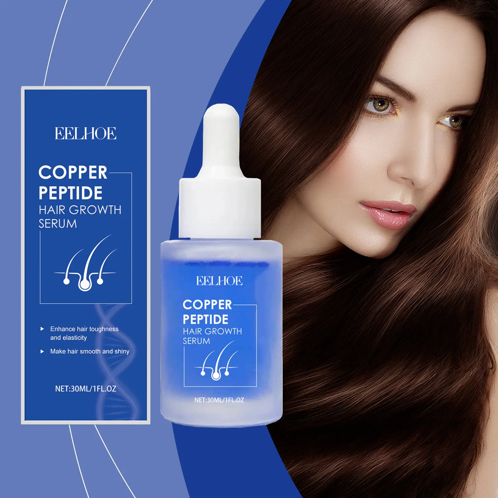Blue Copper Peptide Hair Growth Serum - Strengthening & Anti-Hair Loss Essence