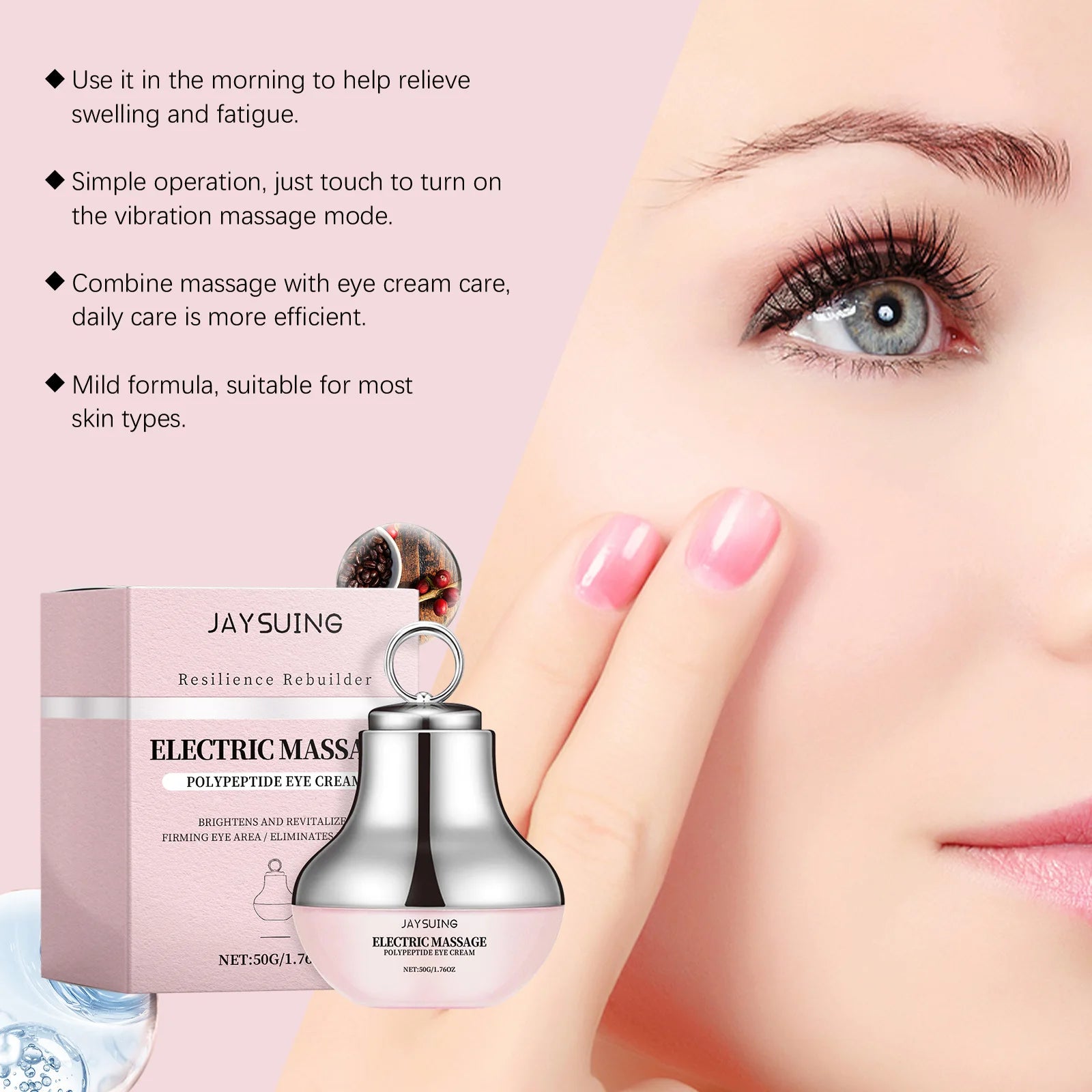 Electric Roller Eye Cream - Firming Anti-Aging Treatment with Massage