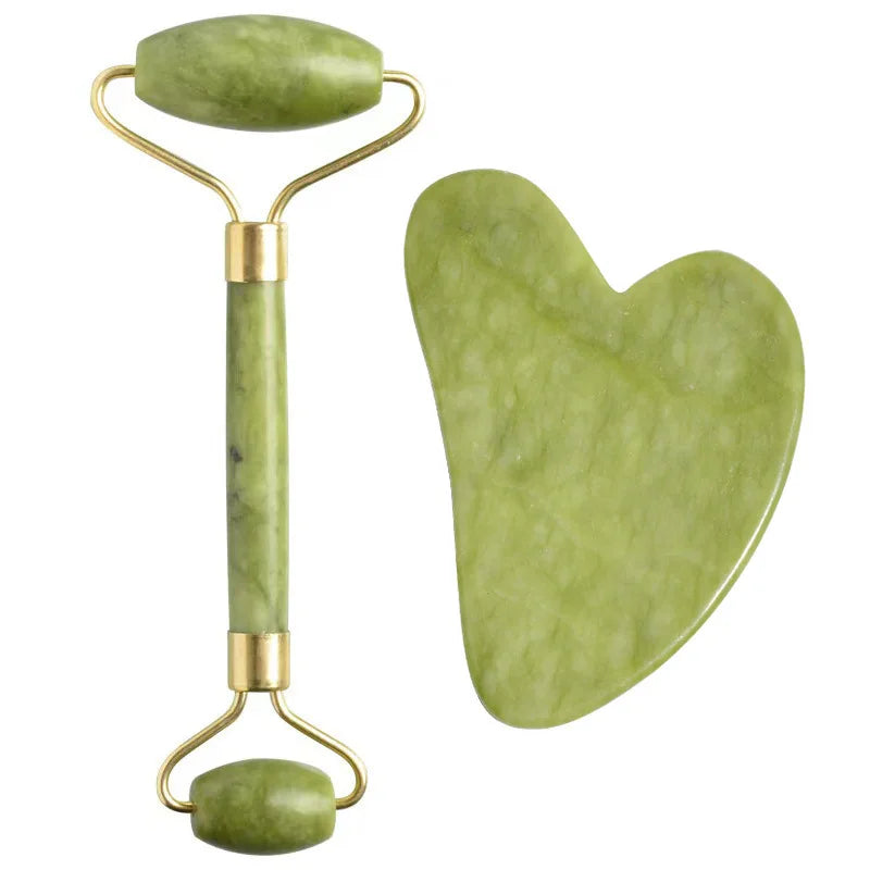 Green Jade Facial Roller (Double Head)