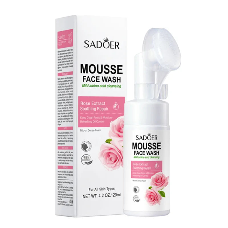 Fruit Infusion Facial Cleansing Mousse - Hydrating & Gentle Massage Foam