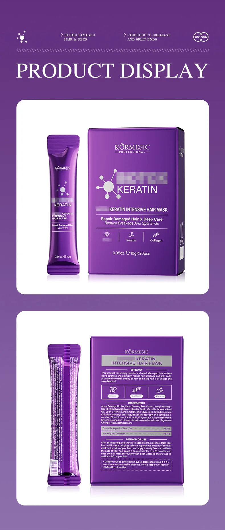 5-Second Magic Hair Mask Travel Pack - Portable Repair for On-the-Go