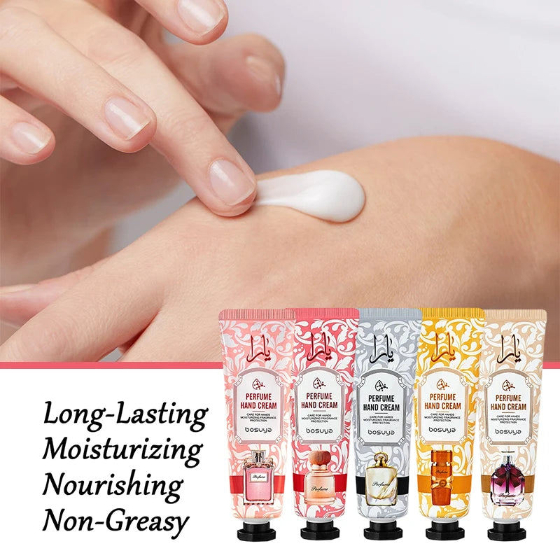 Perfume Hand Cream Set - Moisturizing & Nourishing (5-Pack)