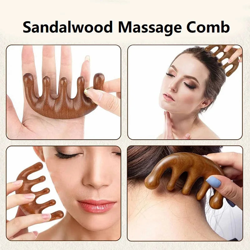 Wooden Scalp Massage Comb (Small)