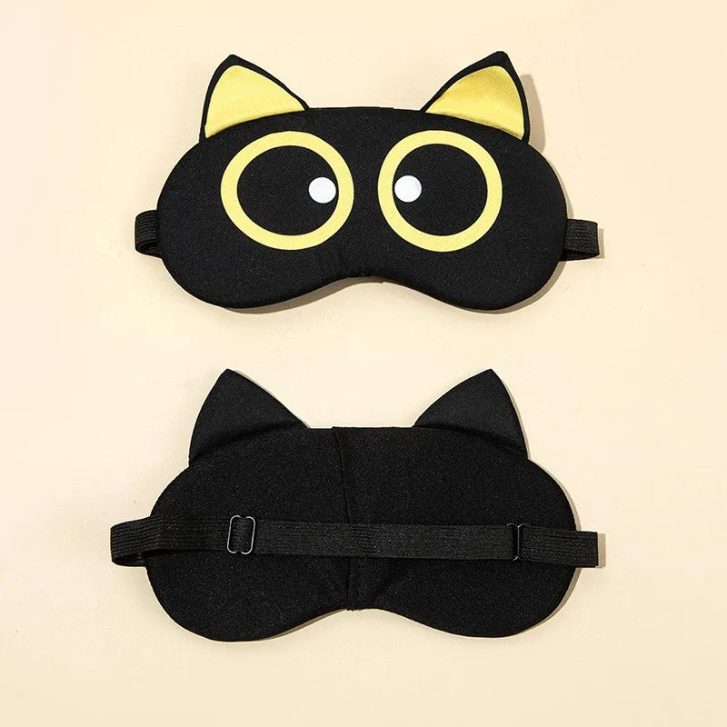 Cute Cartoon Polyester Sleep Eye Mask