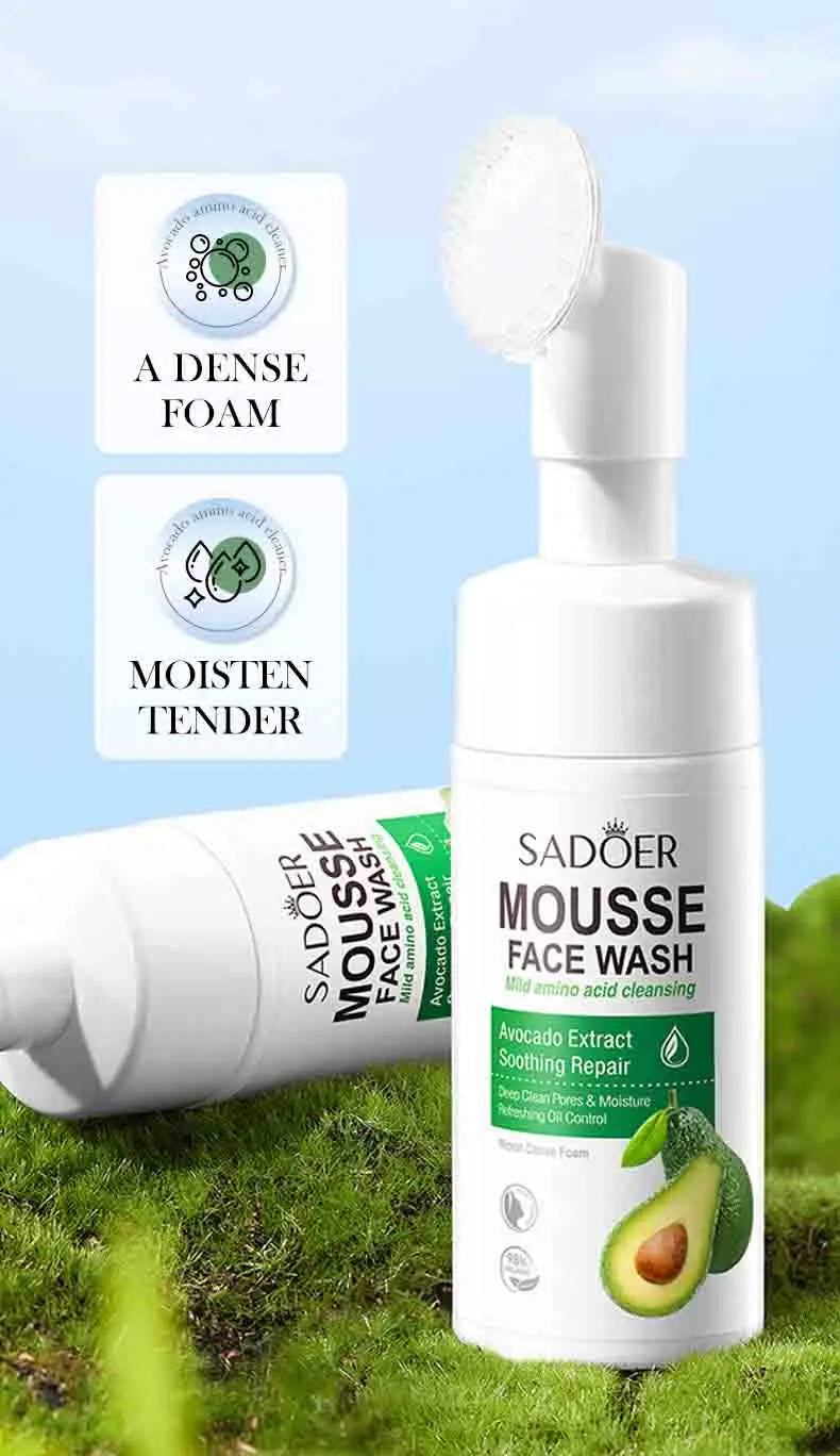 Fruit Infusion Facial Cleansing Mousse - Hydrating & Gentle Massage Foam