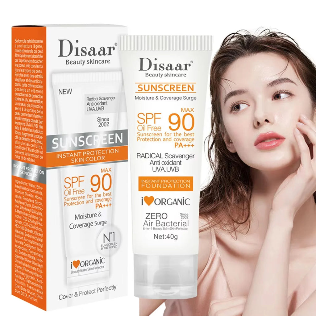 SPF 90+ Waterproof Sunscreen - Face & Body UV Protection