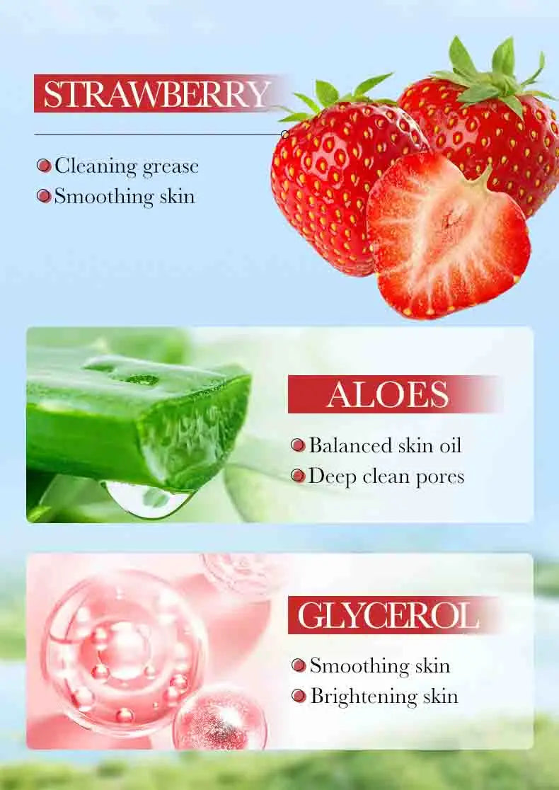 Fruit Infusion Facial Cleansing Mousse - Hydrating & Gentle Massage Foam