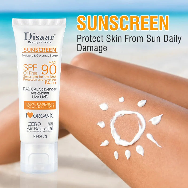 SPF 90+ Waterproof Sunscreen - Face & Body UV Protection
