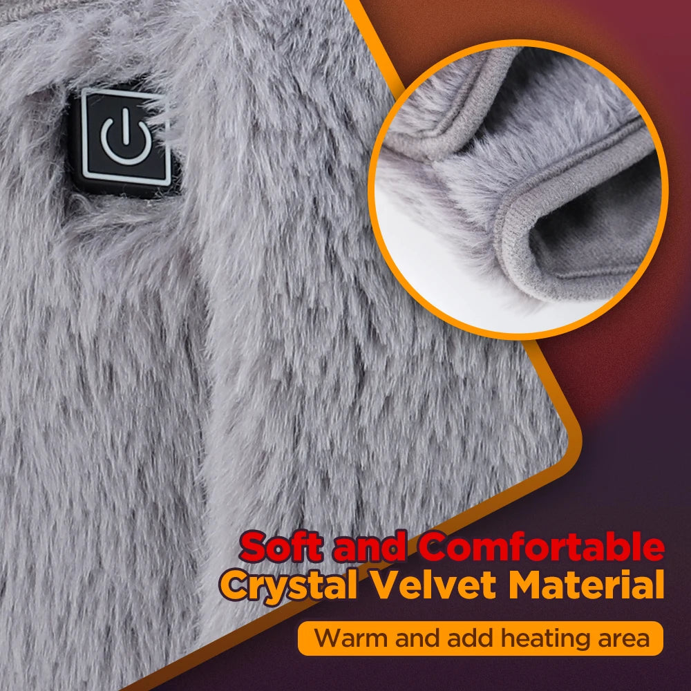 USB Crystal Velvet Heating Waist Wrap